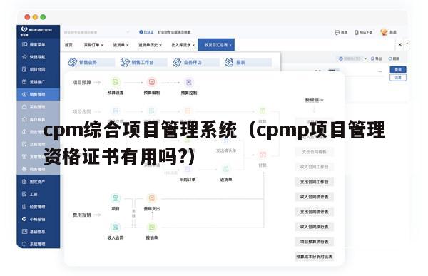 cpm综合项目管理系统（cpmp项目管理资格证书有用吗?）