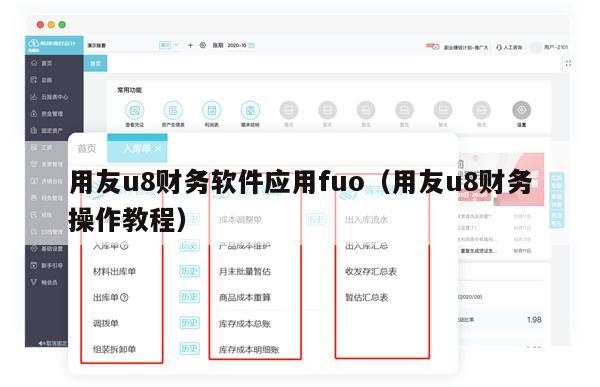 用友u8财务软件应用fuo（用友u8财务操作教程）