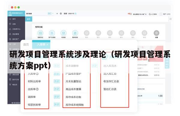 研发项目管理系统涉及理论（研发项目管理系统方案ppt）