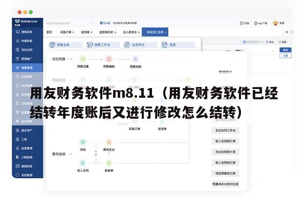 用友财务软件m8.11（用友财务软件已经结转年度账后又进行修改怎么结转）