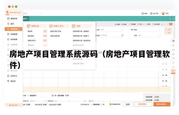 房地产项目管理系统源码（房地产项目管理软件）