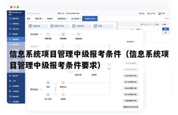 信息系统项目管理中级报考条件（信息系统项目管理中级报考条件要求）