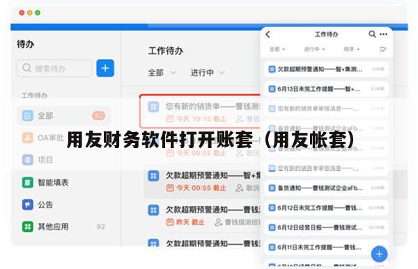 用友财务软件打开账套（用友帐套）
