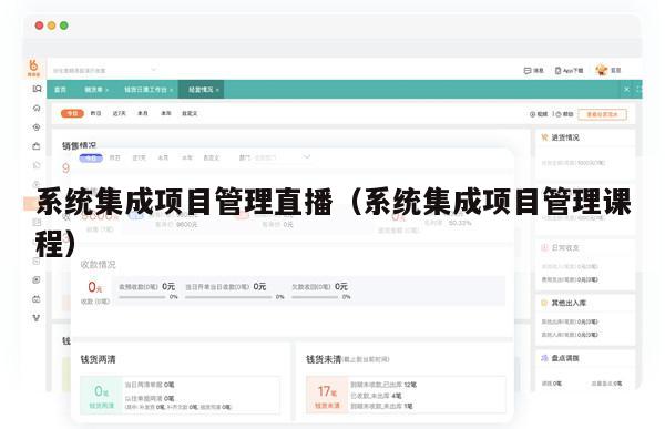 系统集成项目管理直播（系统集成项目管理课程）