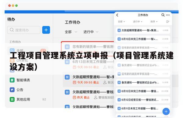 工程项目管理系统立项申报（项目管理系统建设方案）