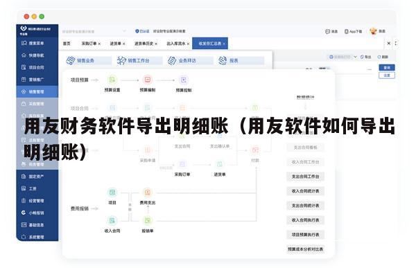 用友财务软件导出明细账（用友软件如何导出明细账）