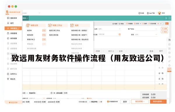 致远用友财务软件操作流程（用友致远公司）