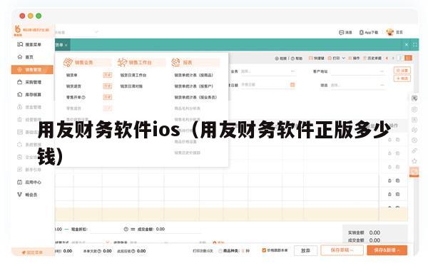 用友财务软件ios（用友财务软件正版多少钱）