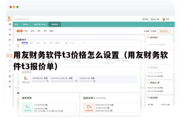 用友财务软件t3价格怎么设置（用友财务软件t3报价单）