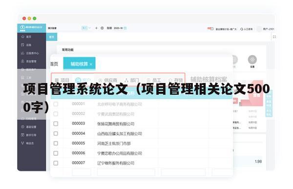 项目管理系统论文（项目管理相关论文5000字）