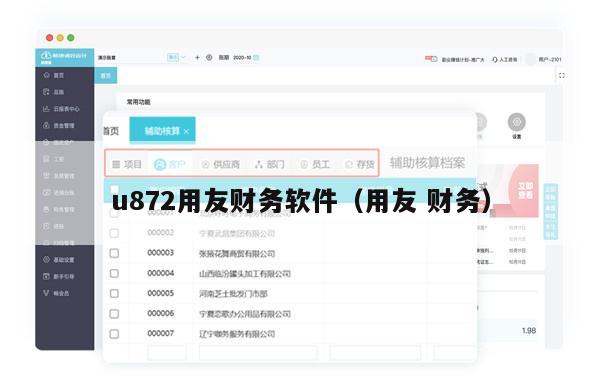 u872用友财务软件（用友 财务）