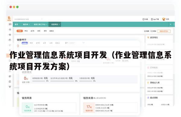 作业管理信息系统项目开发（作业管理信息系统项目开发方案）