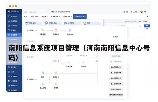 南阳信息系统项目管理（河南南阳信息中心号码）