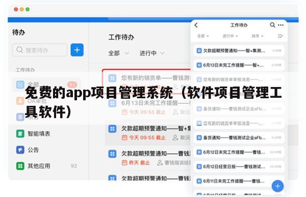 免费的app项目管理系统（软件项目管理工具软件）