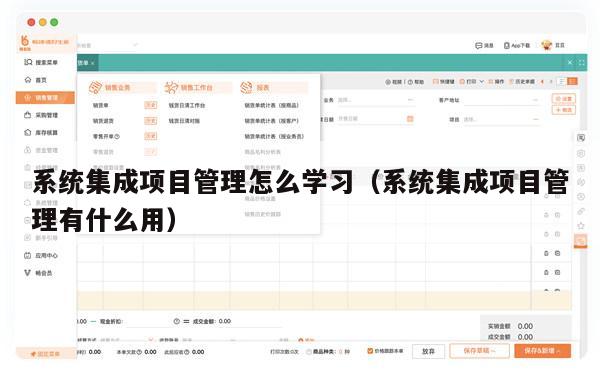 系统集成项目管理怎么学习（系统集成项目管理有什么用）