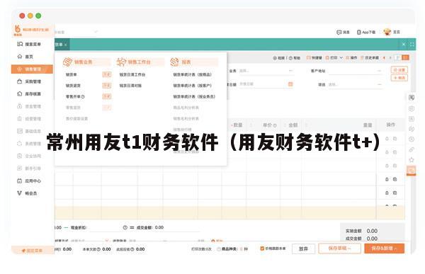 常州用友t1财务软件（用友财务软件t+）