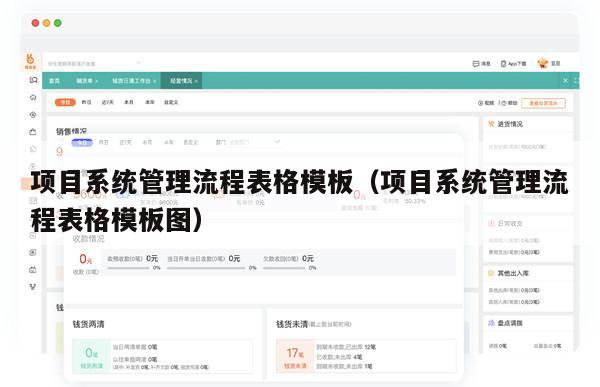 项目系统管理流程表格模板（项目系统管理流程表格模板图）