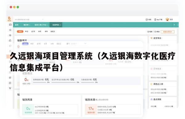 久远银海项目管理系统（久远银海数字化医疗信息集成平台）