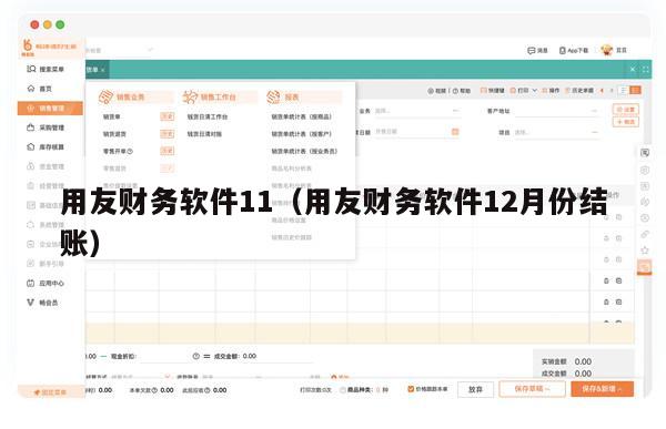 用友财务软件11（用友财务软件12月份结账）