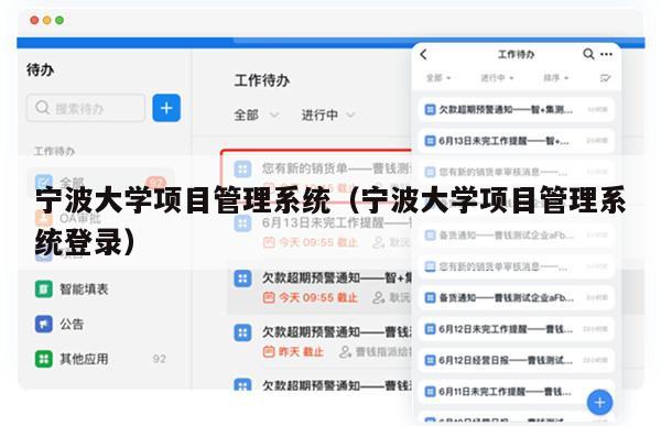 宁波大学项目管理系统（宁波大学项目管理系统登录）