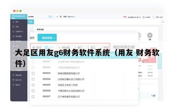 大足区用友g6财务软件系统（用友 财务软件）