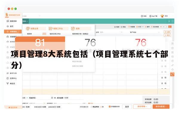项目管理8大系统包括（项目管理系统七个部分）