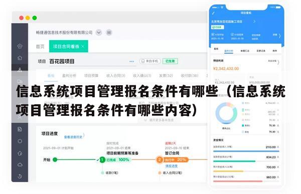 信息系统项目管理报名条件有哪些（信息系统项目管理报名条件有哪些内容）