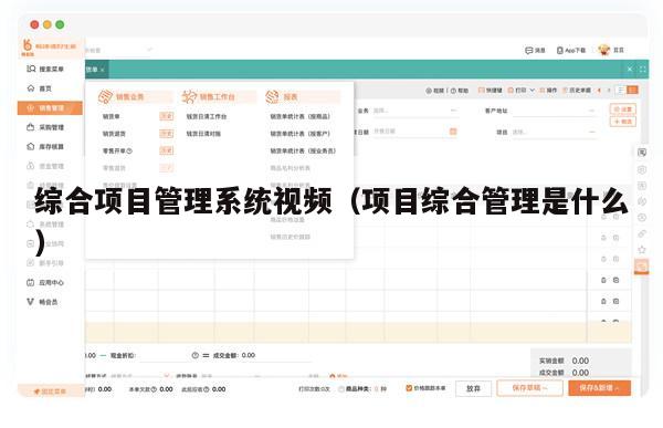 综合项目管理系统视频（项目综合管理是什么）