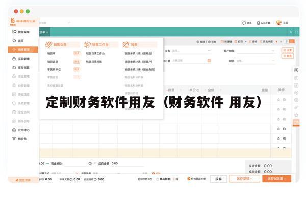 定制财务软件用友（财务软件 用友）